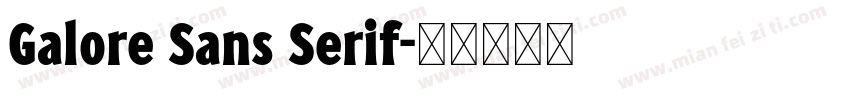 Galore Sans Serif字体转换